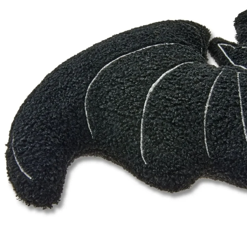 Nwt Decorative Halloween Boucle Bat Pillow, 22
